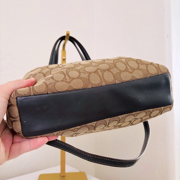 Coach Brown Signature Small Kelsey Satchel Tote Bag F36625 - Picture 8 of 13